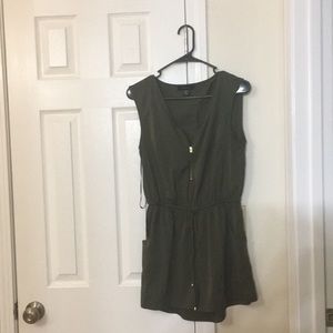 Gold accented romper